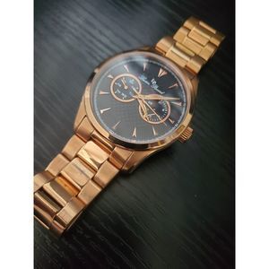 🔥RARE Lucien Piccard LP-12761 Stellar Rose Gold Men's Watch BEAUTIFUL!‎